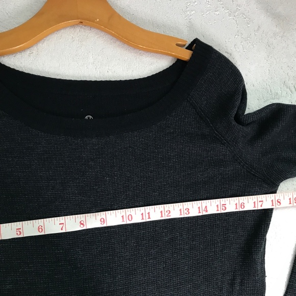 LULULEMON WOMENS SWEATER Black 100% WOOL REVERSIBLE PULLOVER 8 - Picture 11 of 12